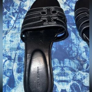 Tory Burch Ines Cage Slide Sandal Black Women's Size 8